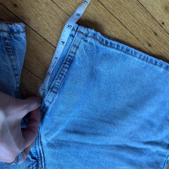 Vintage Blue Denim Levi Shorts - Picture 3 of 5